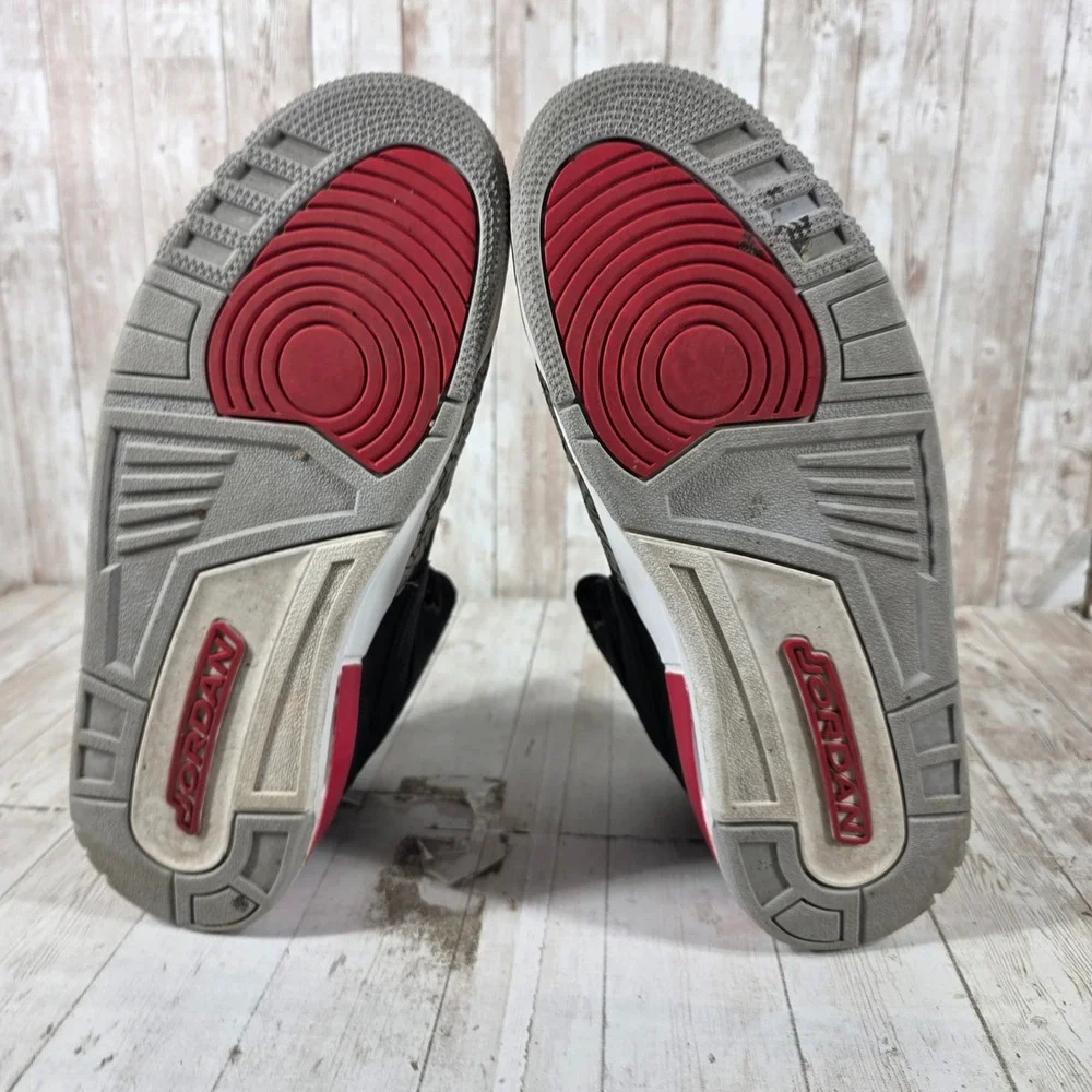 Jordan Legacy 312 Black Varsity Red Cement AV3922-060 Mens 10.5 High Top Shoes